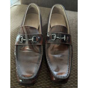 Bespoke Custom Shoes Brown Leather Loafers Men's Size US‎ 10
